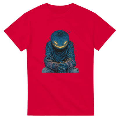 Midnight Jack-o'-Lantern on a Heavyweight T-shirt