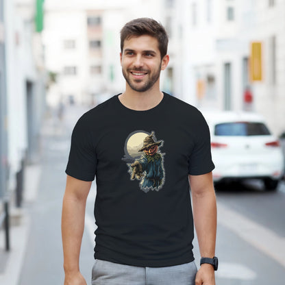 Ghoulishly Good Pumpkin Scarecrow on a Heavyweight T-shirt
