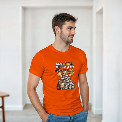 Charming Lil' Caped Vampire on a kids Heavyweight T-shirt
