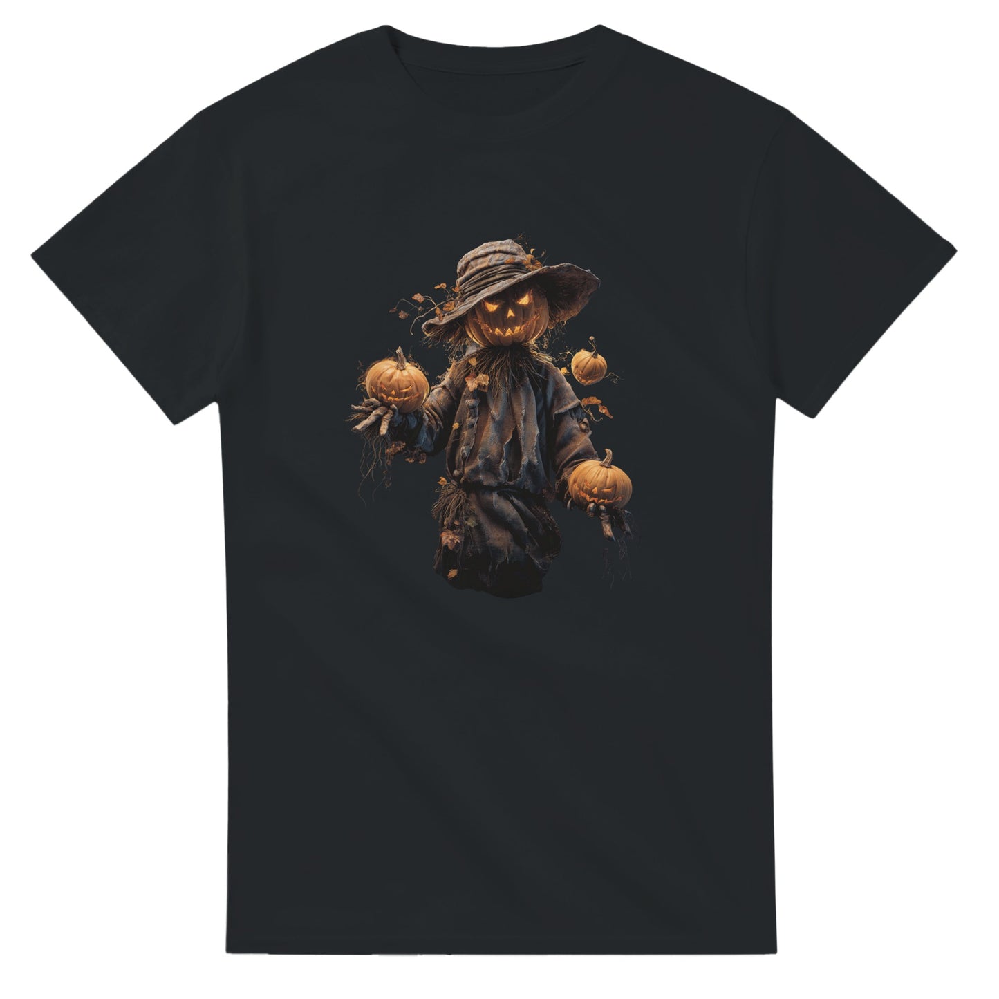 Spooky Jack-o'-Lantern on a Heavyweight T-shirt