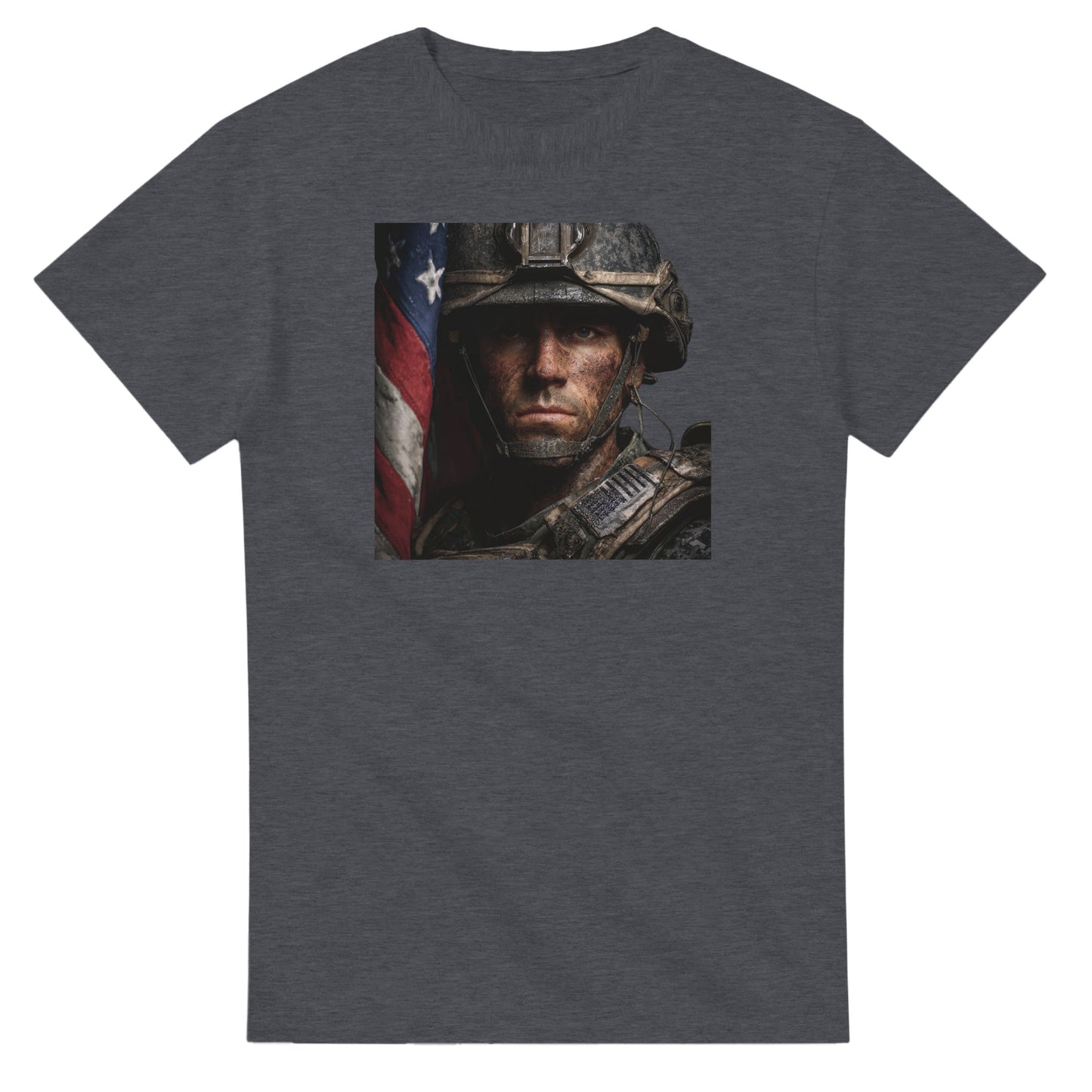 Patriotic Spirit Classic Fit on a heavyweight t-shirt