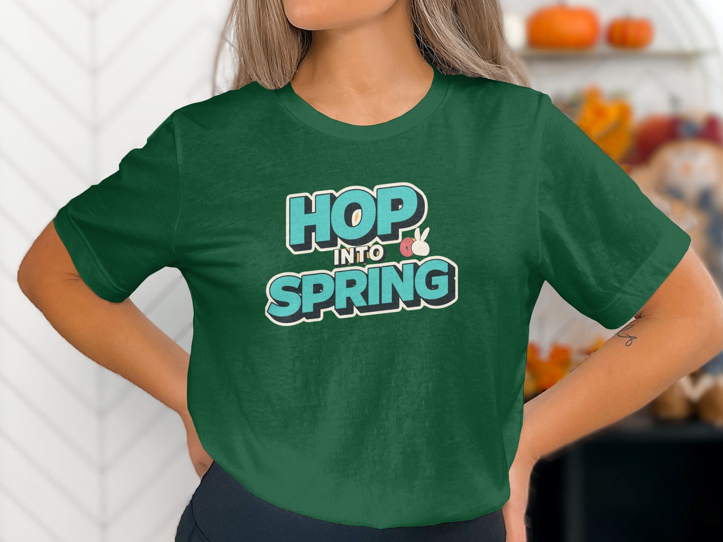 Green Tee Hop Into Spring Bunny Eggs Seasonal product type
Spring Shirt, Hop Into Spring, Green T-shirt, Bunny Design, Easter Shirt, Seasonal Top, Graphic Tee, Spring Apparel, Holiday Shirt, Cute Bunny, Egg Design, Womens Tee, Casual Outfit, Spring Fashion, Green Top, Rabbit Print, Festive Shirt, Spring Vibes, Unique Design, Celebration Tee