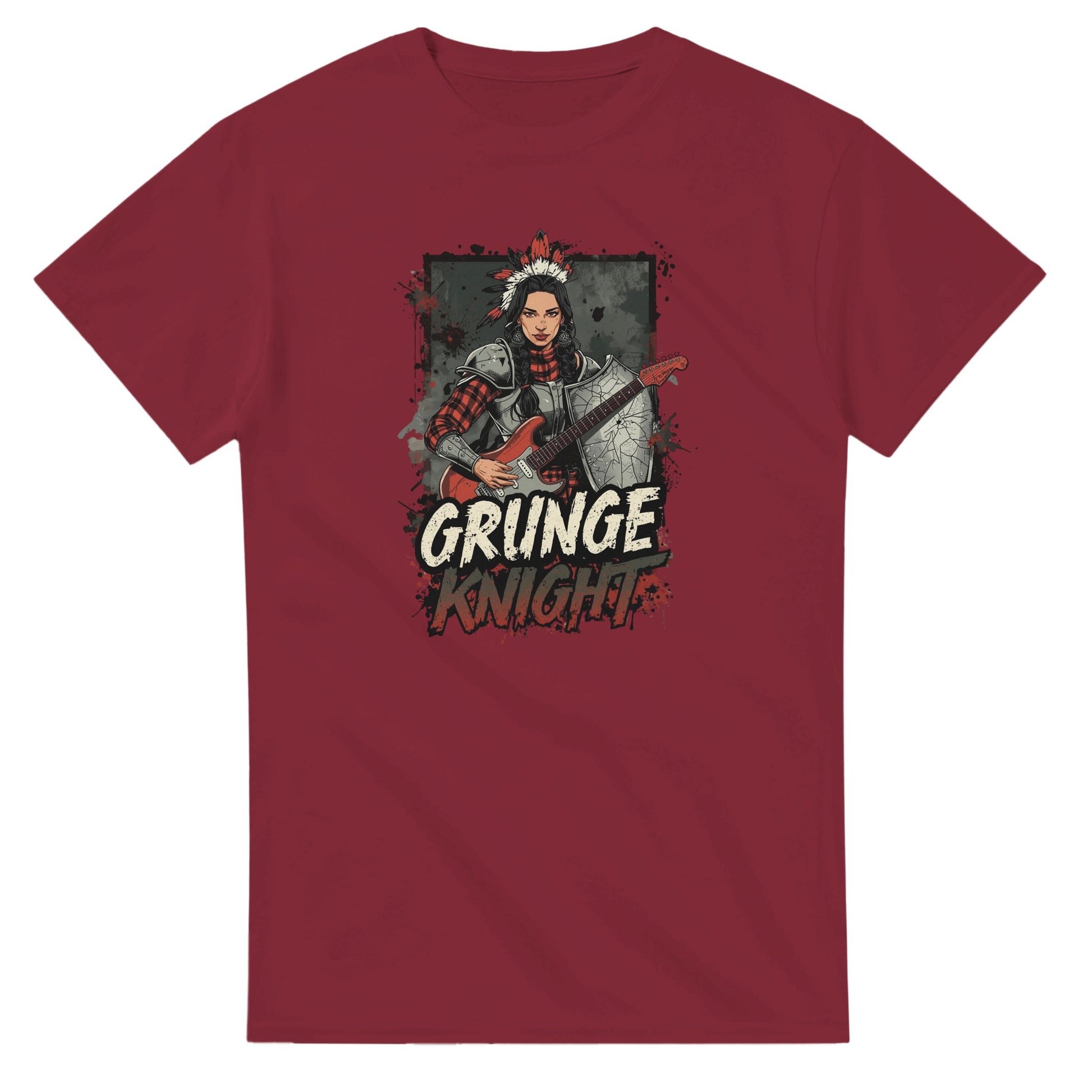 Grunge Knight graphic design on a Heavyweight T-shirt
