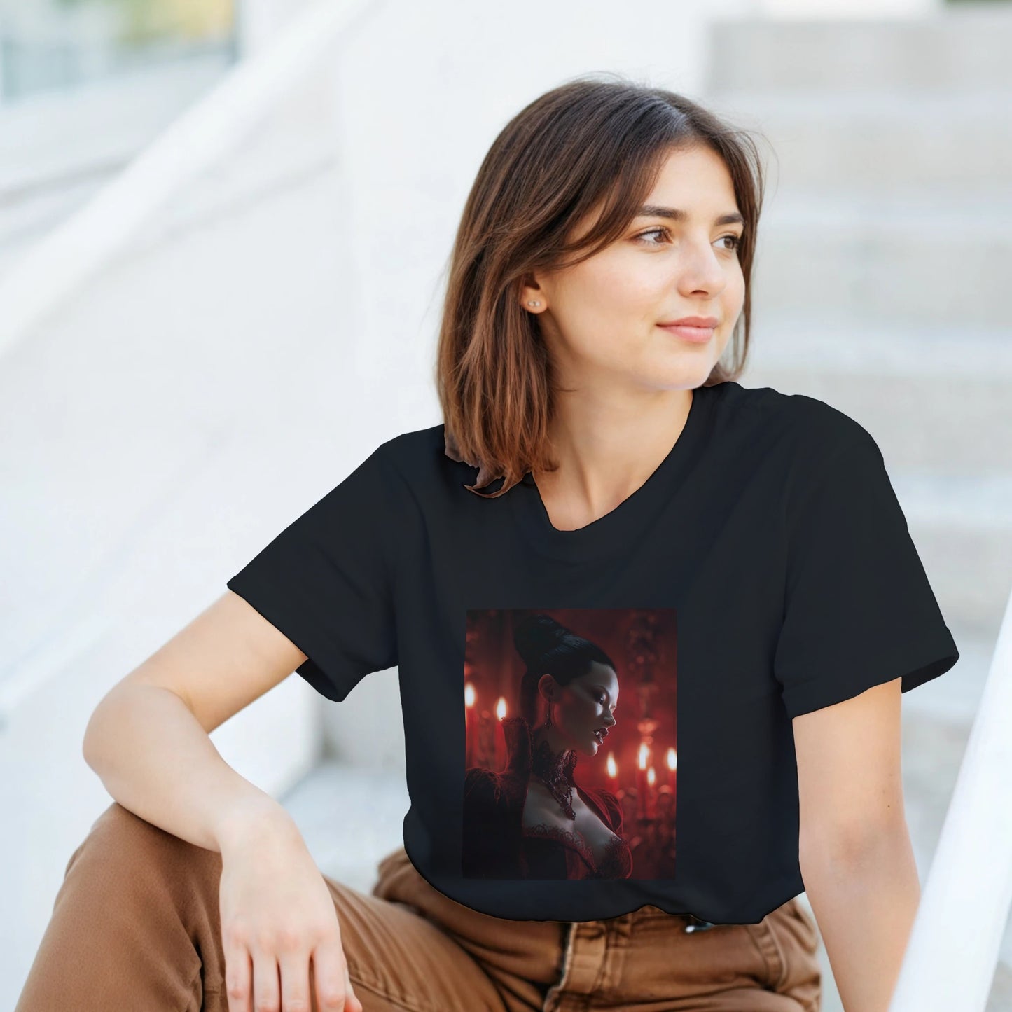 Cute Lil' Vampire on a Heavyweight T-shirt