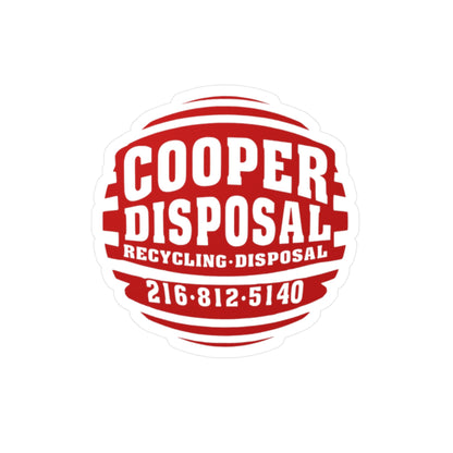 Cooper Disposal logo with phone number 216-812-5140.