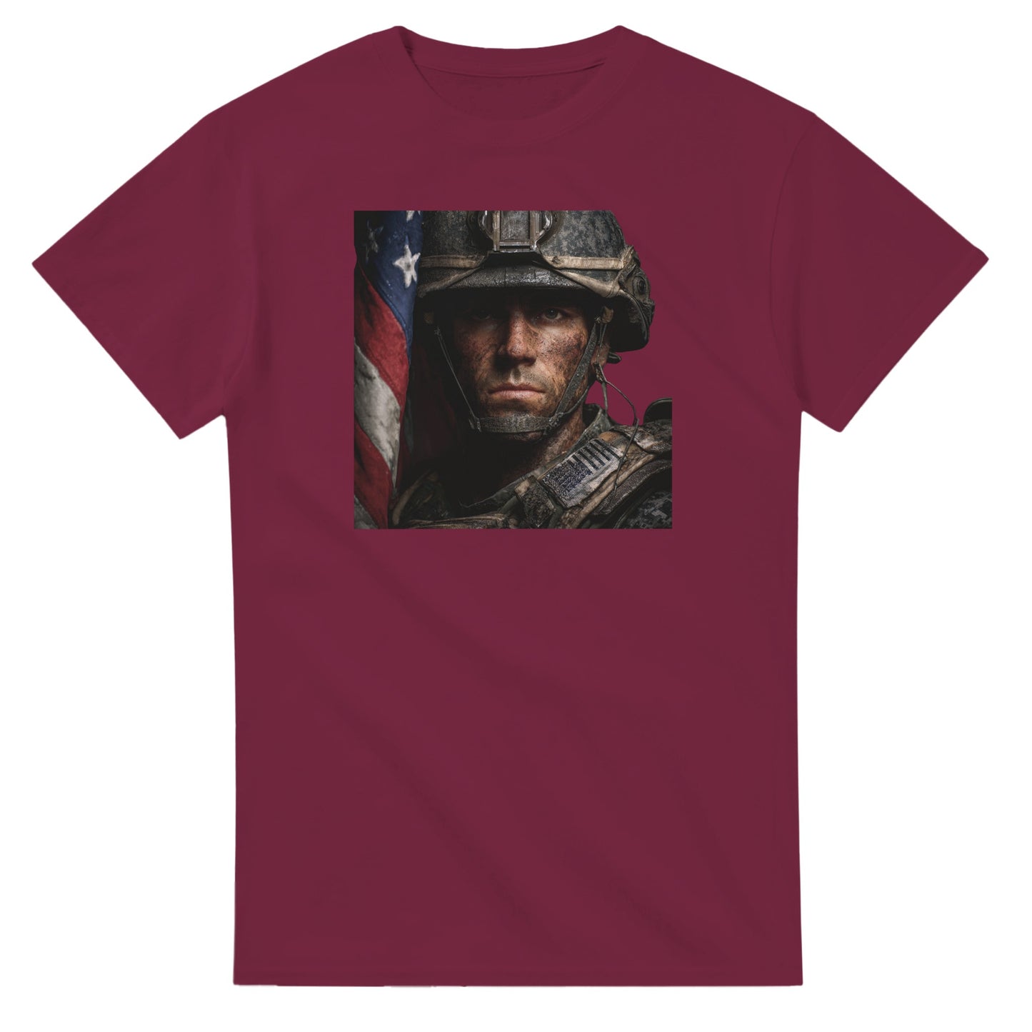Patriotic Spirit Classic Fit on a heavyweight t-shirt