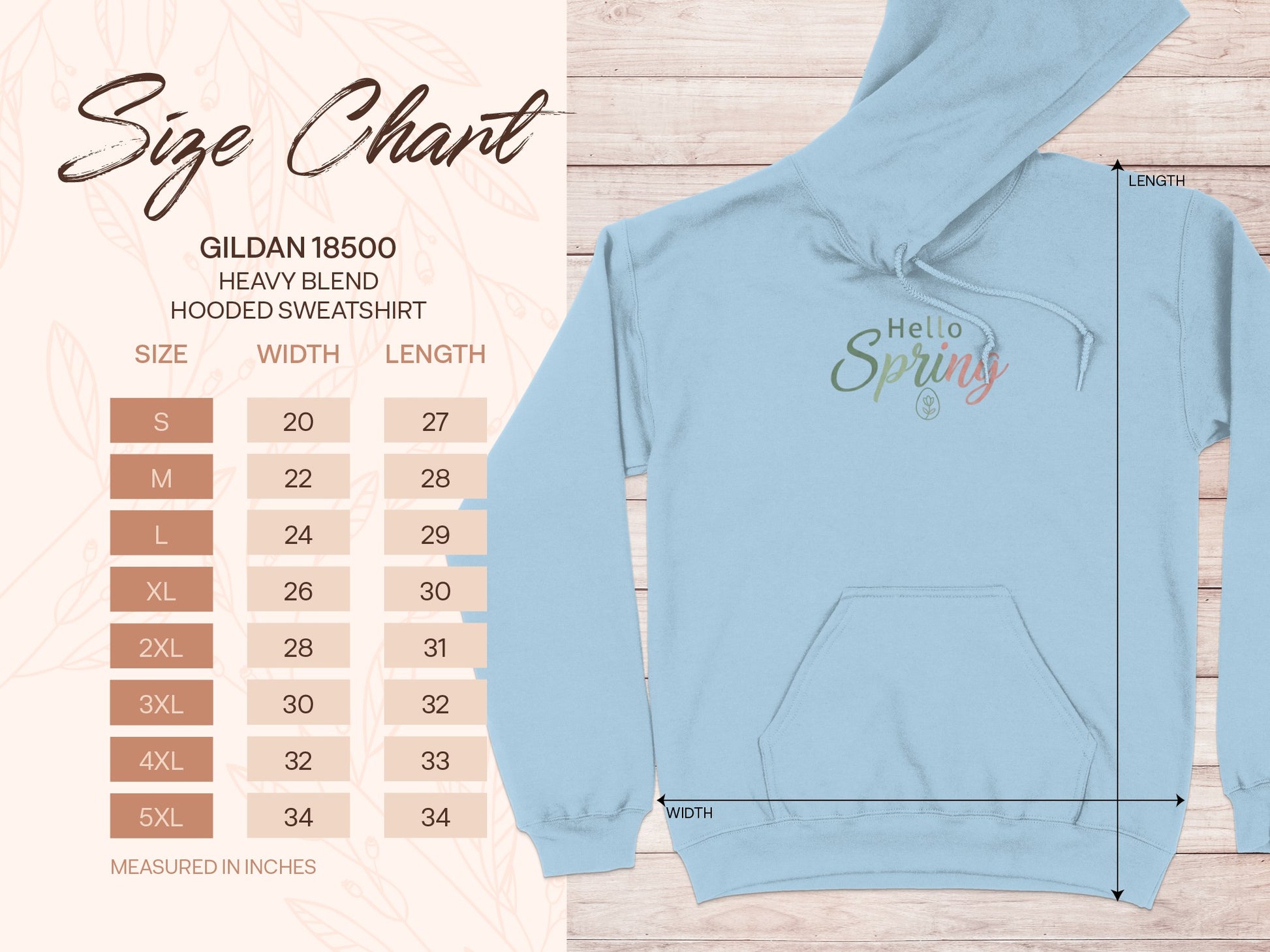 Hello Spring Gildan Heavy Blend Hooded Sweatshirt