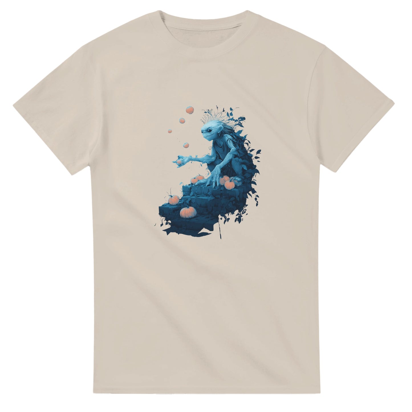 Mystical Pumpkin Harvester on a Heavyweight T-shirt