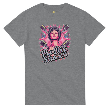 Pop Diva Sorceress graphic design on a Heavyweight T-shirt
