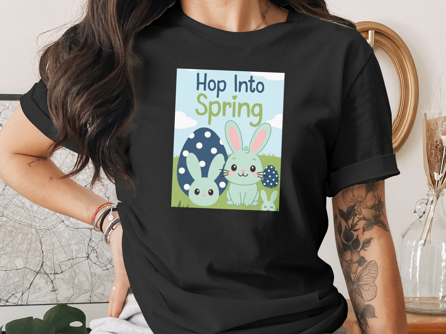 Hop Into Spring Bunnies Easter Egg Graphic product type
Spring
Easter
Bunny
Rabbit
Easter Egg
Graphic Tee
Holiday
Seasonal
Cute
Animal
Nature
Design
Apparel
Black Tee
Unisex
Family
Celebration
Pastel
Happy
Springtime