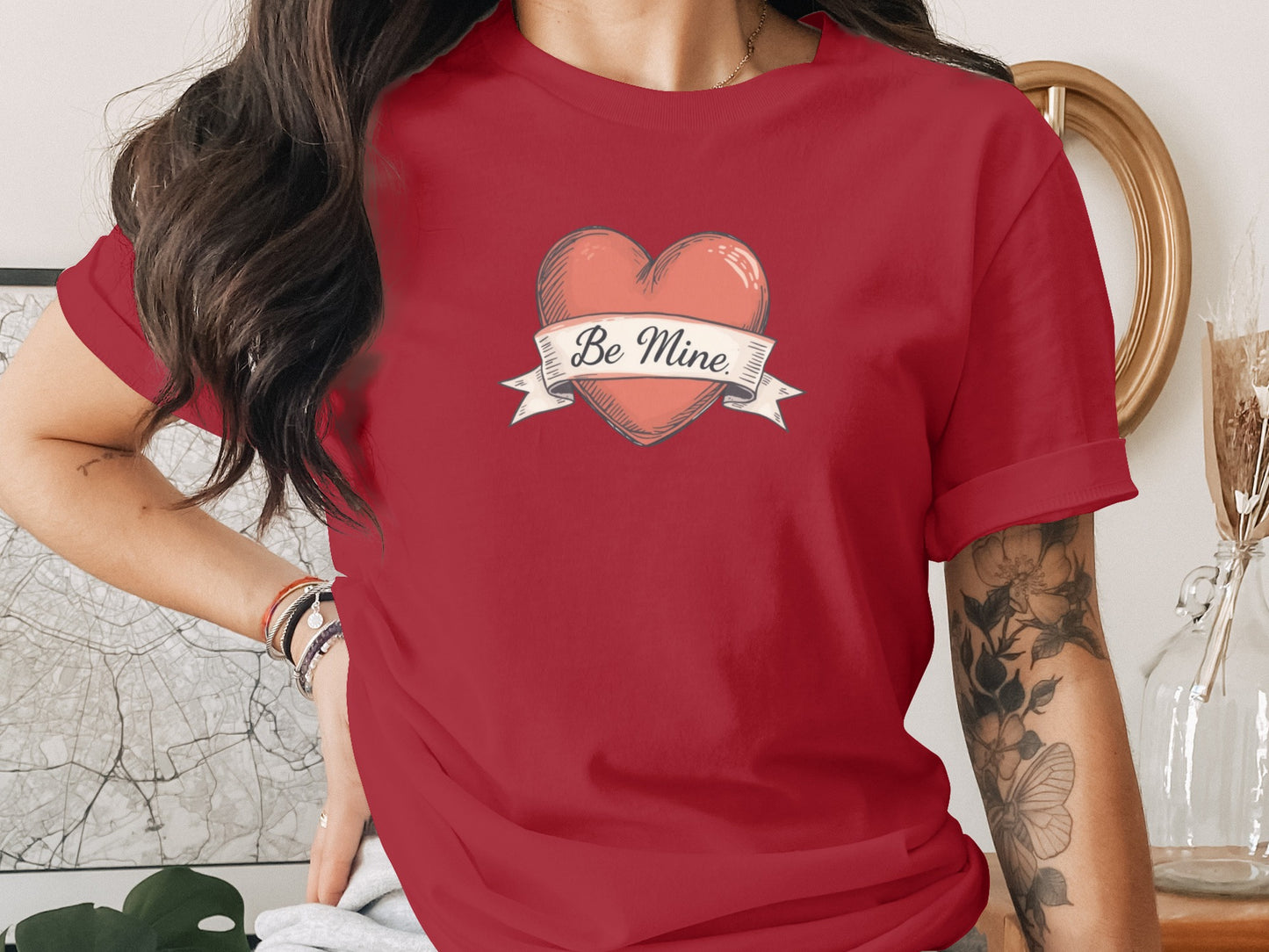 Be Mine phrase on a Premium Tee