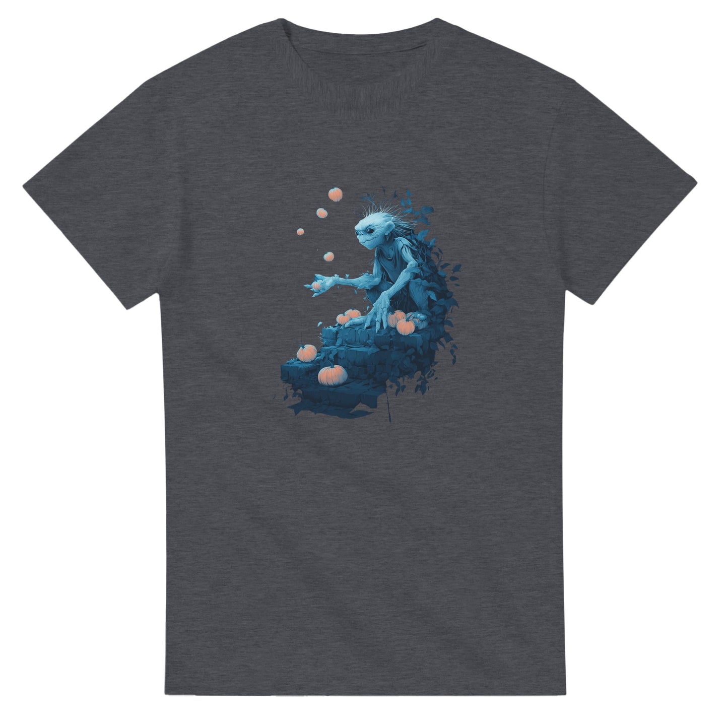 Mystical Pumpkin Harvester on a Heavyweight T-shirt