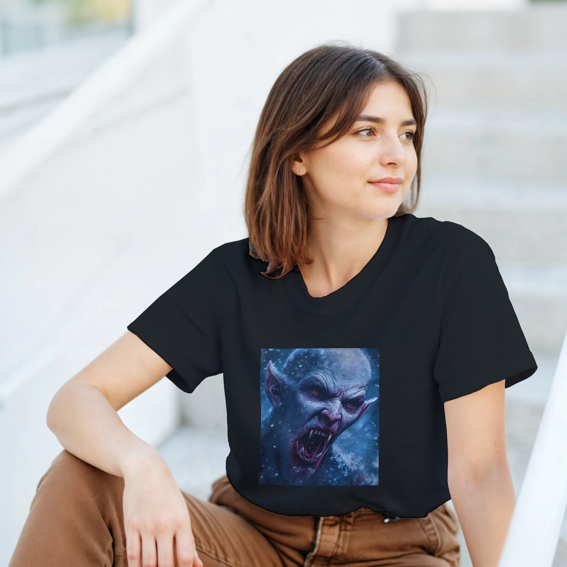 Cute Lil' Vampire on a Heavyweight T-shirt