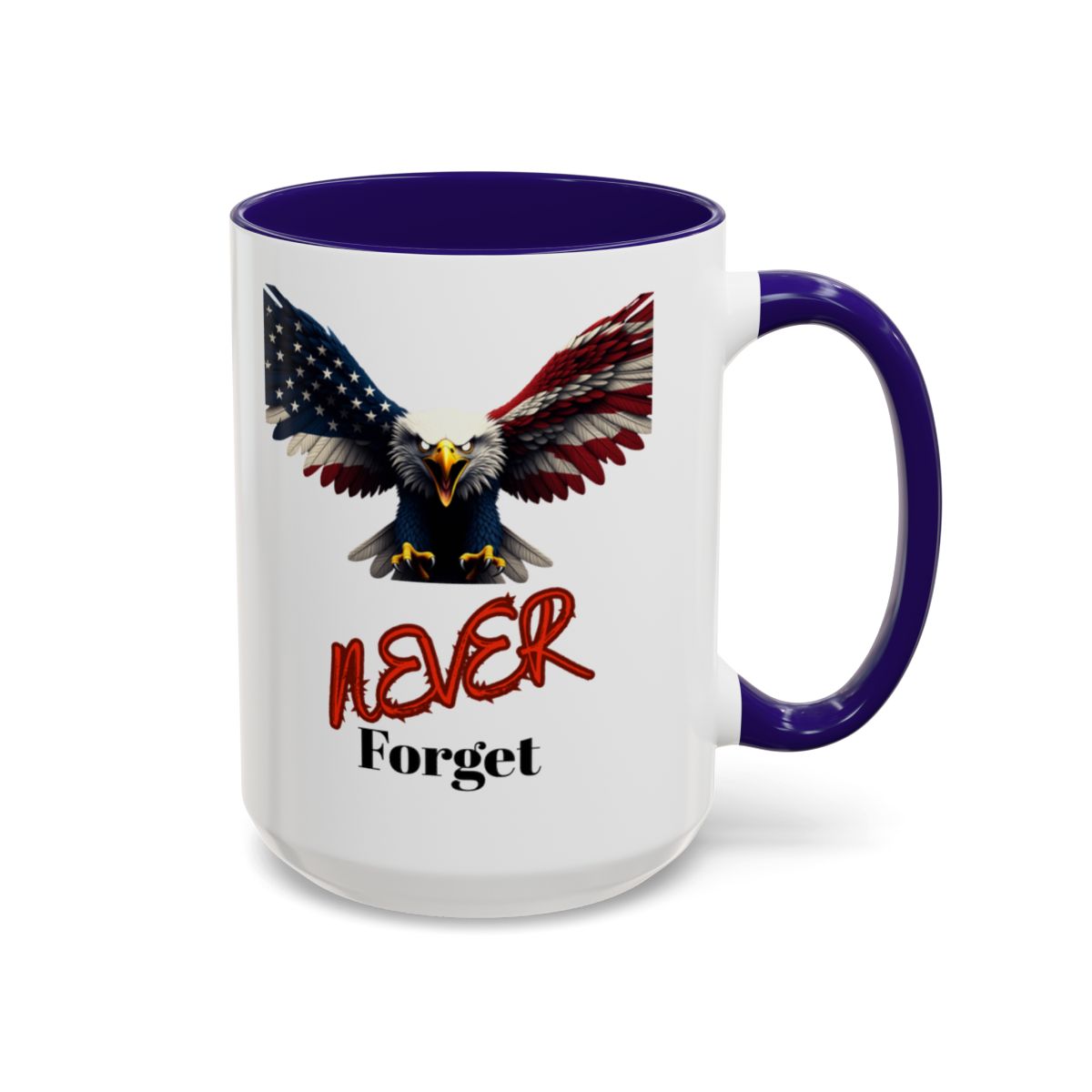 Patriotic Never Forget Eagle Design Mug