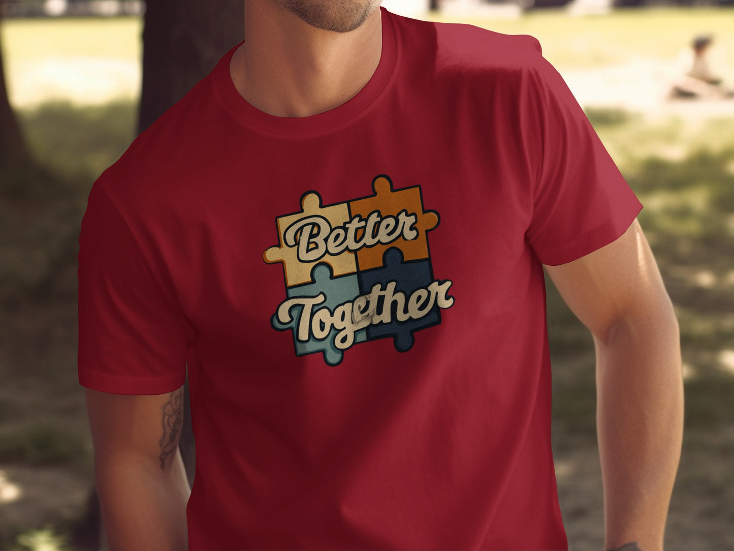 Better Together Jigsaw Puzzle Graphic T-Shirt
