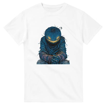Midnight Jack-o'-Lantern on a Heavyweight T-shirt