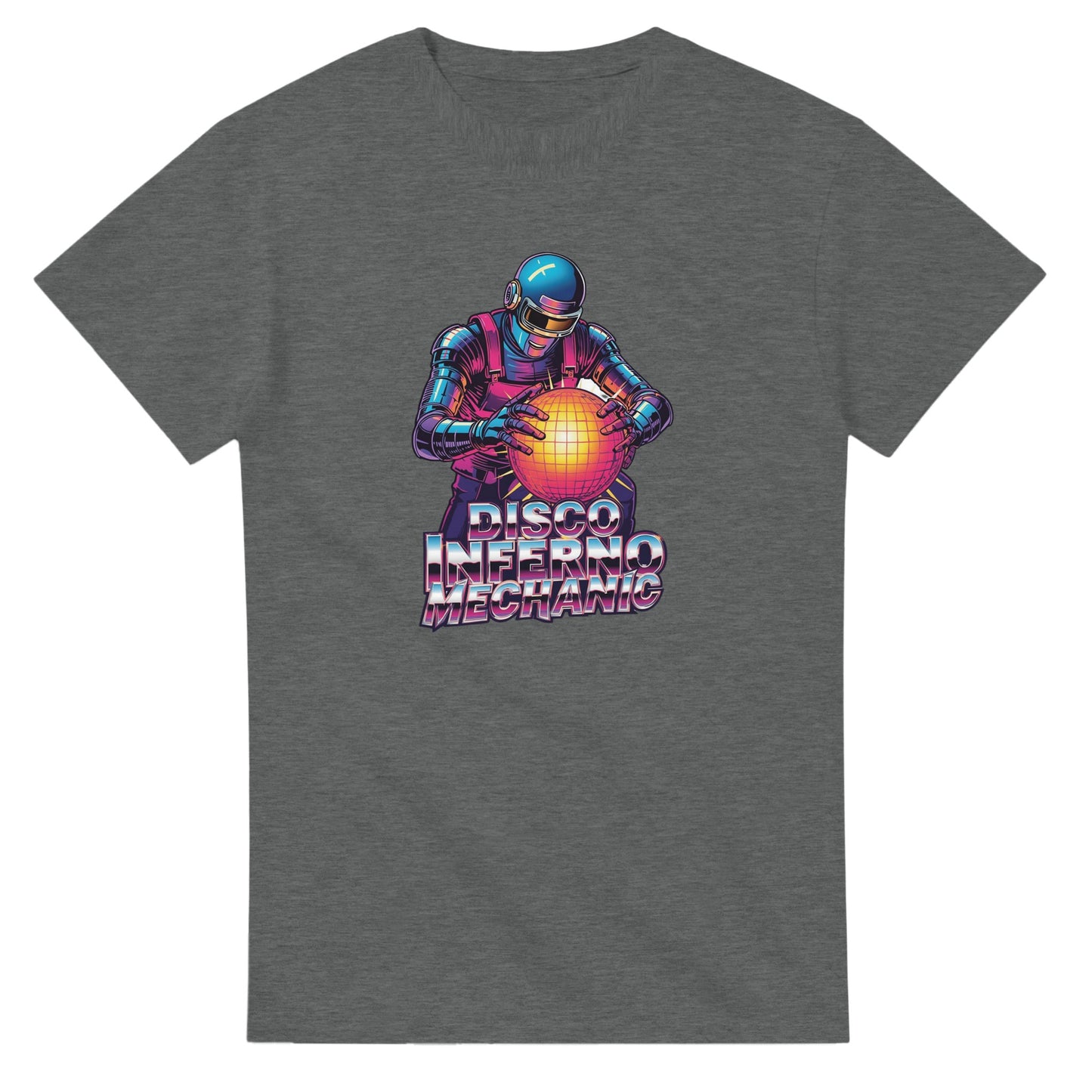 Disco Inferno Mechanic graphic design on a Heavyweight T-shirt