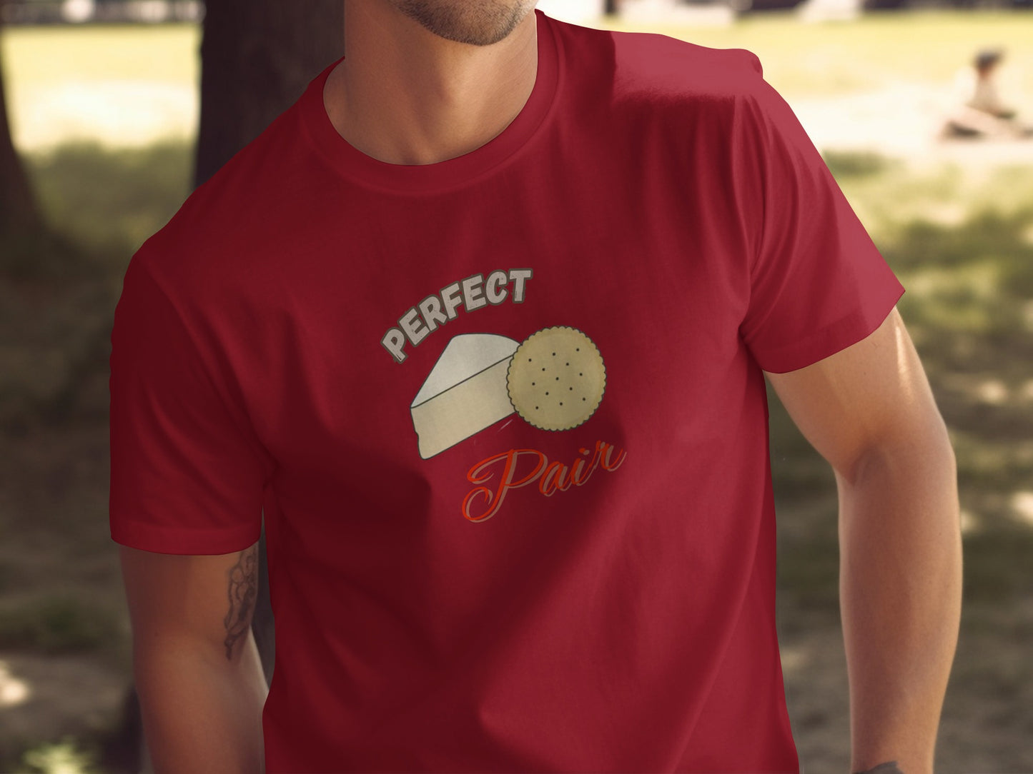 Perfect Pair Cheese and Cracker Design T-Shirt