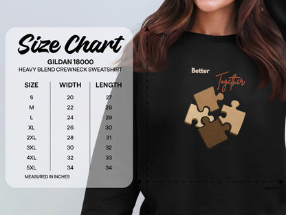 Better Together Jigsaw Puzzle Sweatshirt Unisex Crewneck