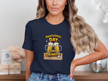 Professional Day Drinker Funny Beer Lover Shirt