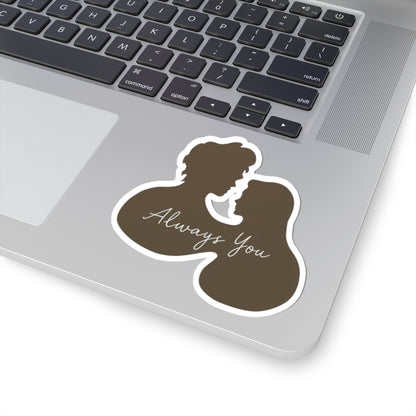 Always You Silhouette Couple Decal Sticker