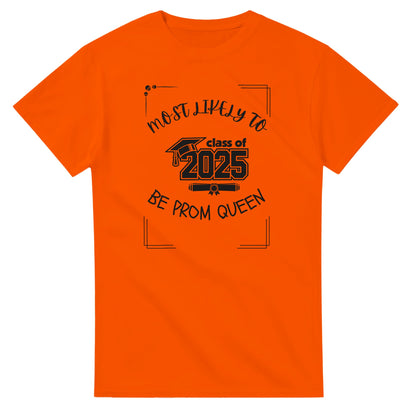 Most Likely To' high school design on a Heavyweight T-shirt 