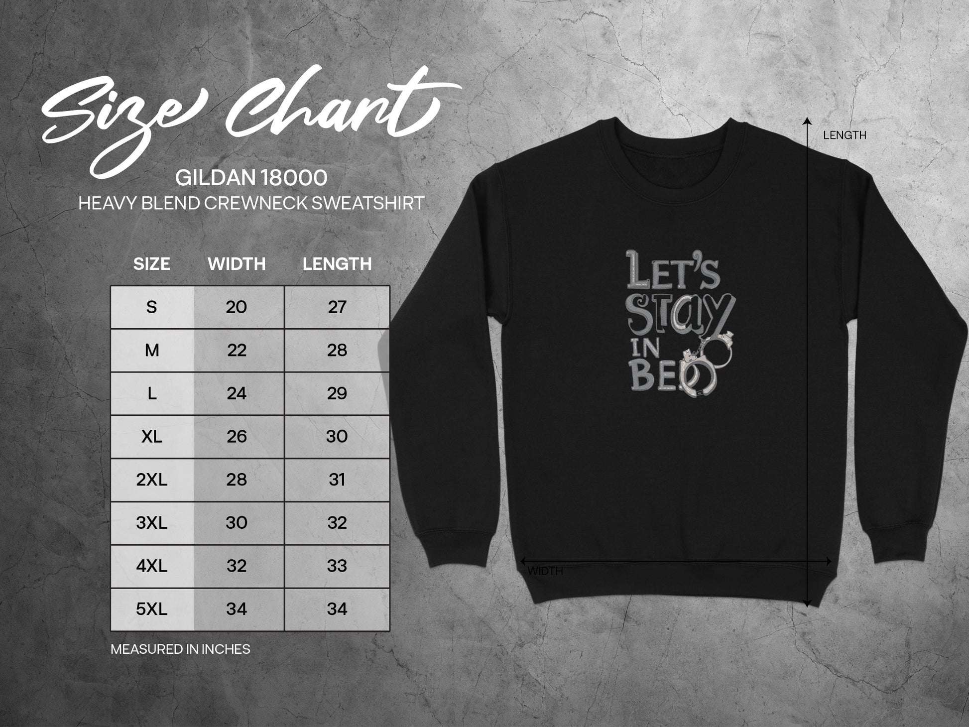 Let's Stay in Bed Crewneck Sweatshirt Unisex Styling
