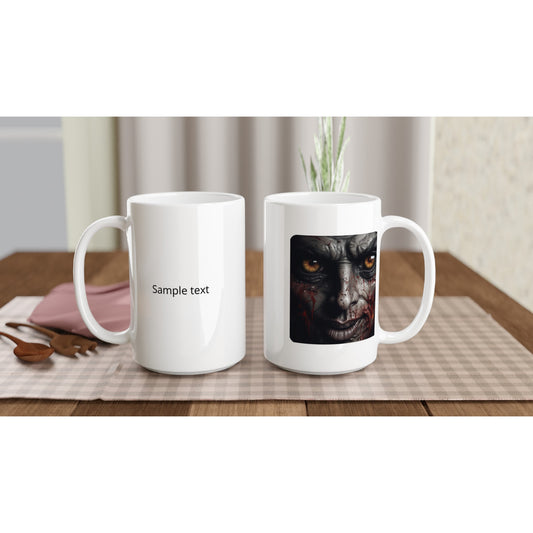 15oz ceramic mug angry blood face personalized