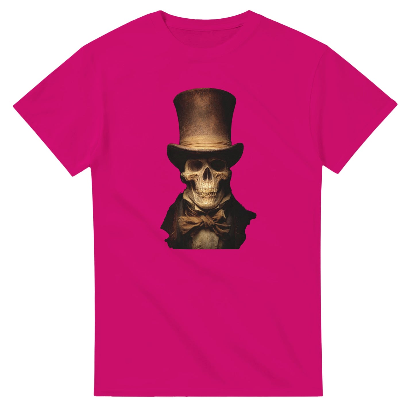 Victorian Gentleman Skull on a Heavyweight T-shirt