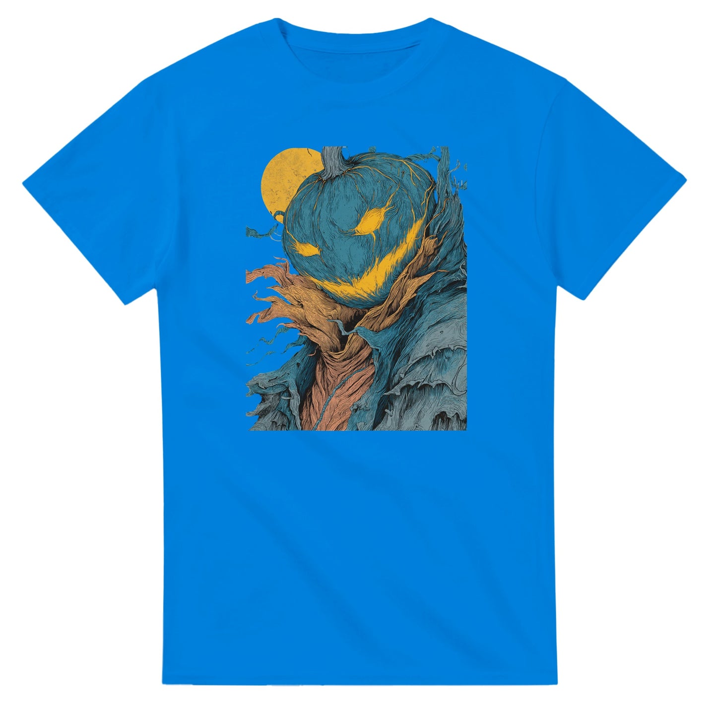 Mysterious Jack-o'-Lantern on a Heavyweight T-shirt
