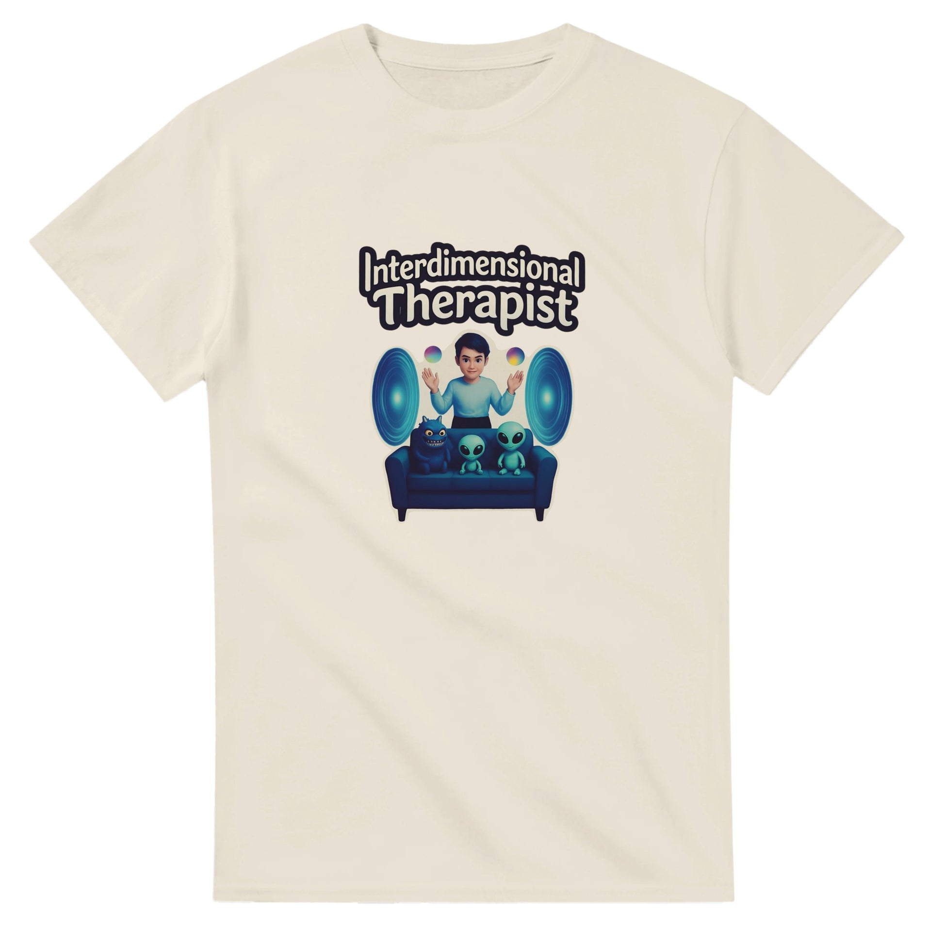 Interdimensional Therapist graphic design on a Heavyweight T-shirt