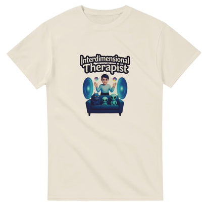 Interdimensional Therapist graphic design on a Heavyweight T-shirt