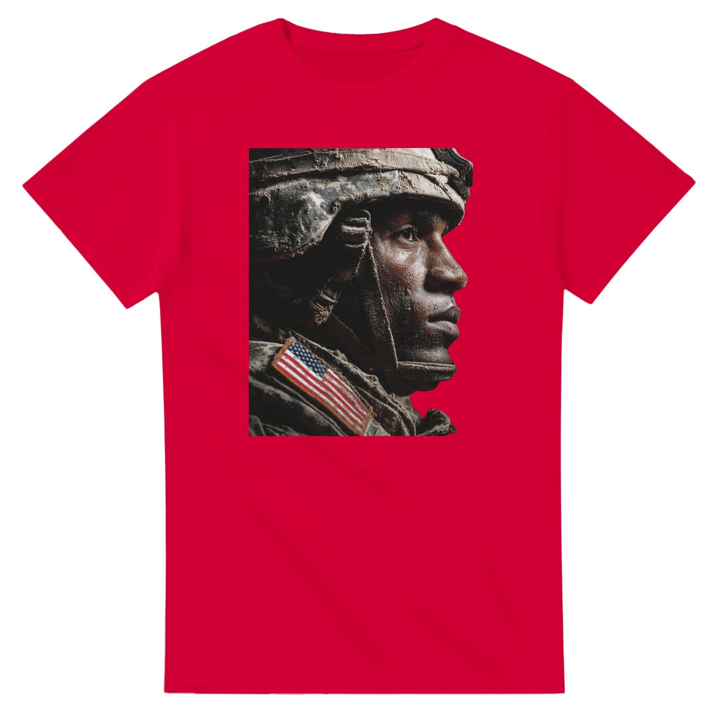 Patriotic Grit and Style on a heavyweight t-shirt