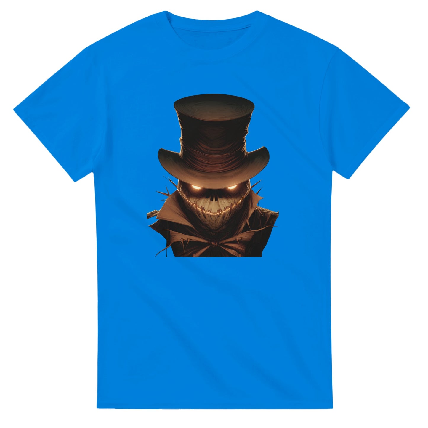Eerie Glow Scarecrow on a Heavyweight T-shirt