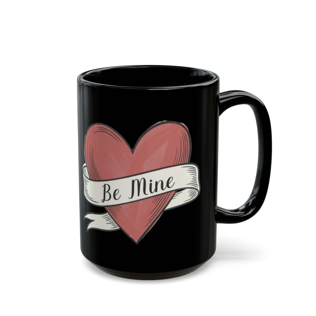 Be Mine Heart Design Romantic Mug for Valentine's Day