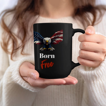 Born Free Eagle Mug for Patriotic Enthusiasts