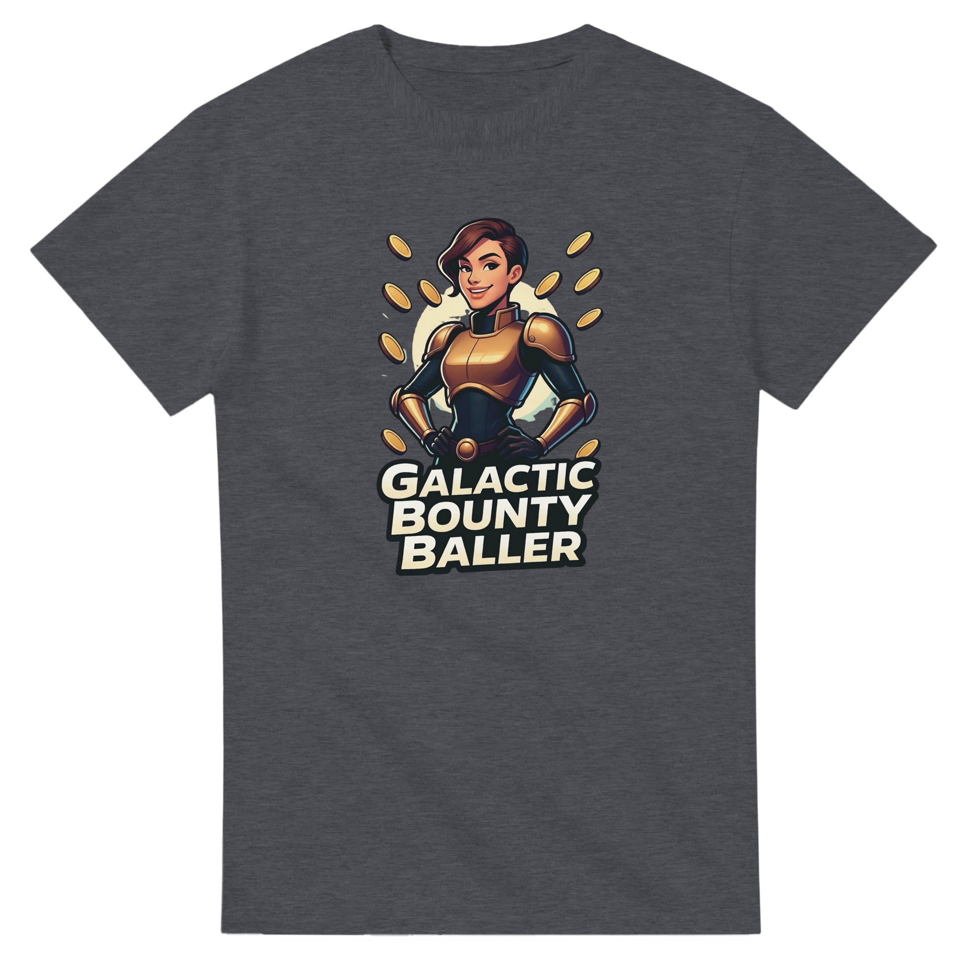 Galactic Bounty Baller graphic design on a Heavyweight T-shirt