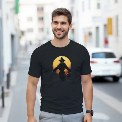 Haunted Scarecrow on a Heavyweight T-shirt
