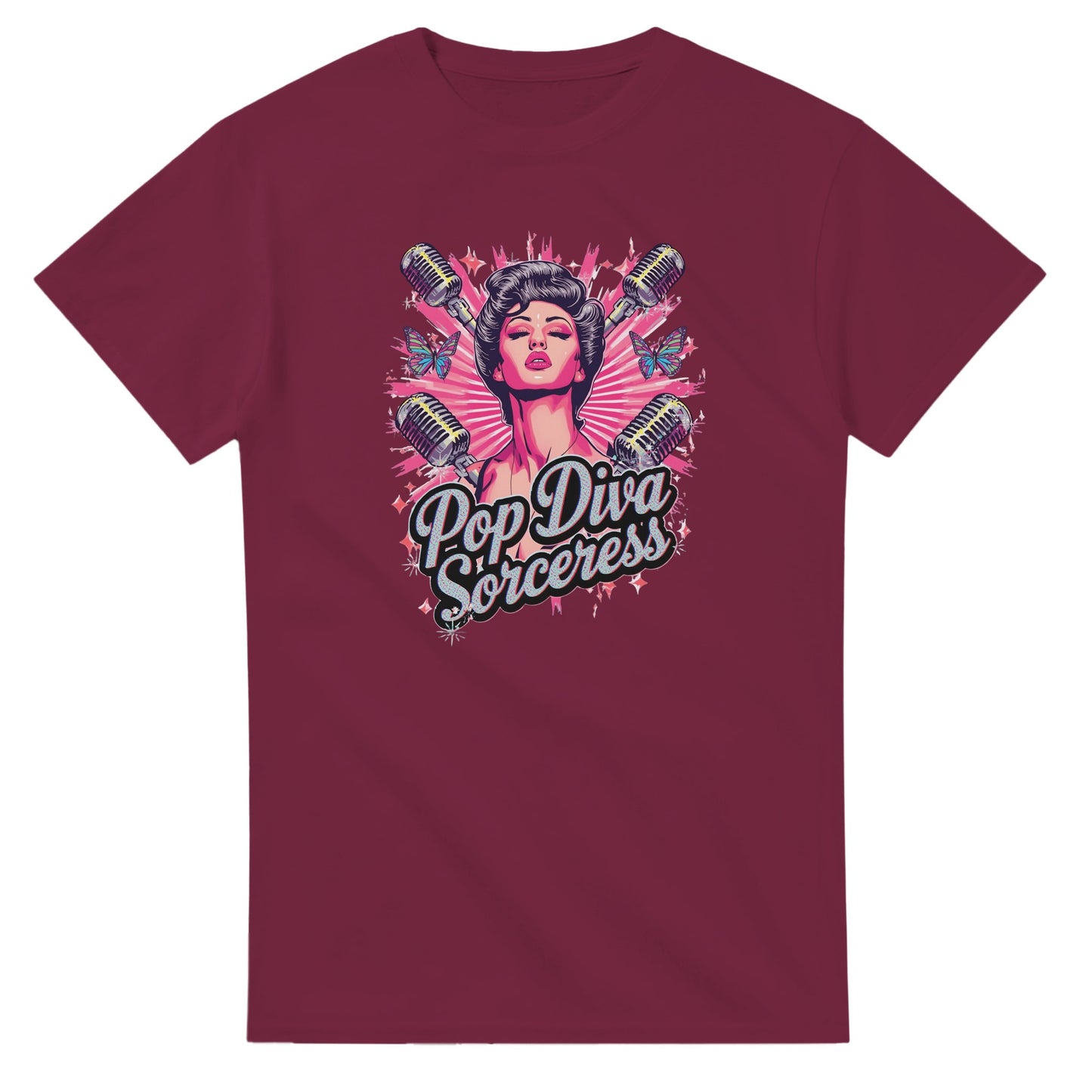 Pop Diva Sorceress graphic design on a Heavyweight T-shirt