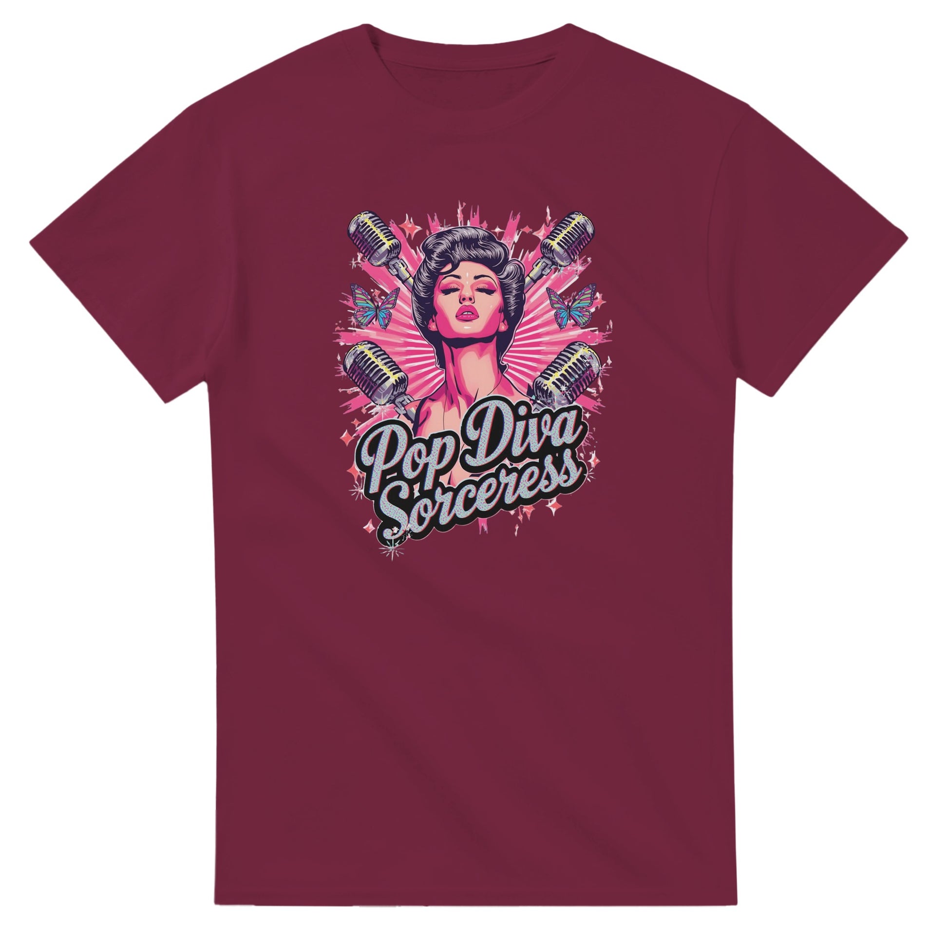 Pop Diva Sorceress graphic design on a Heavyweight T-shirt