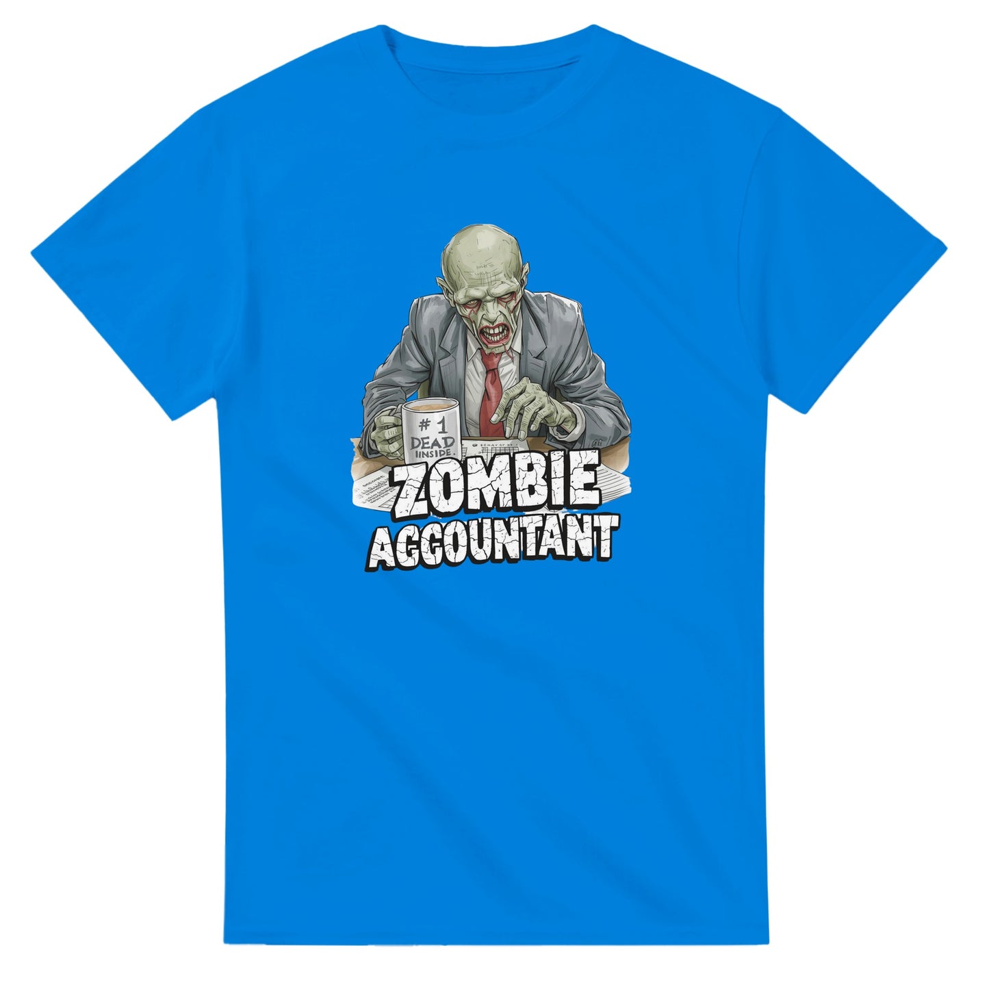 Zombie Accountant graphic design on a Heavyweight T-shirt