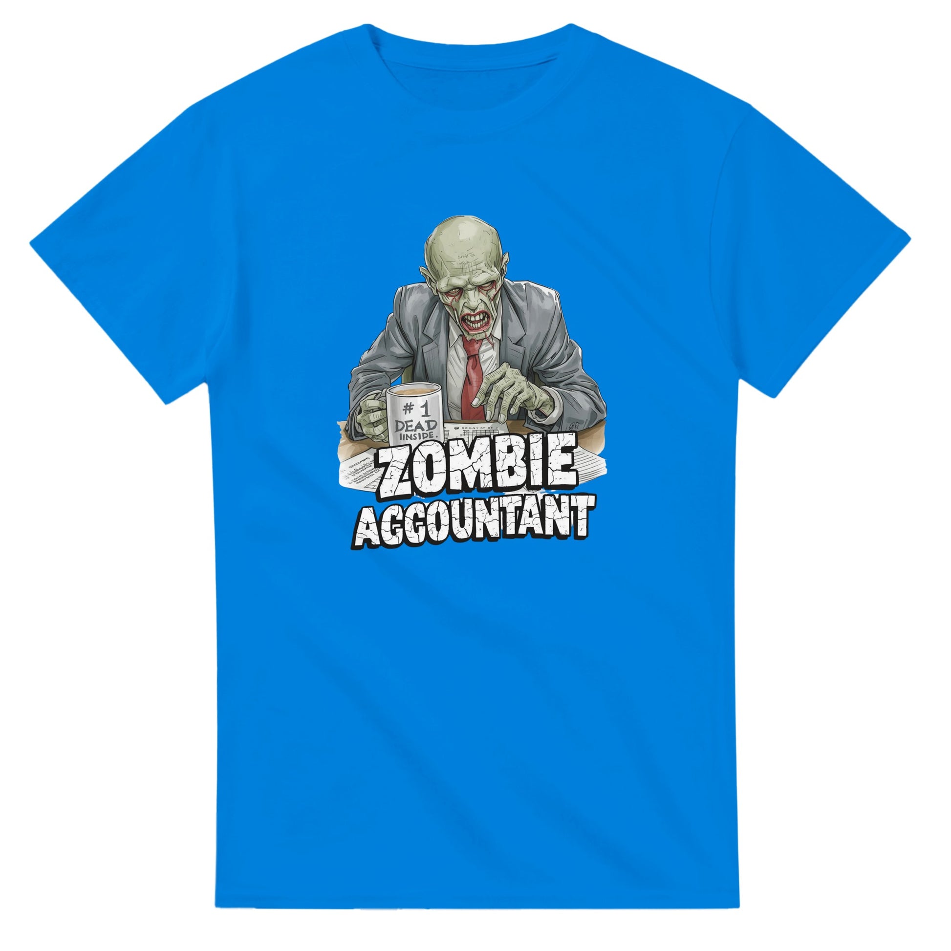 Zombie Accountant graphic design on a Heavyweight T-shirt