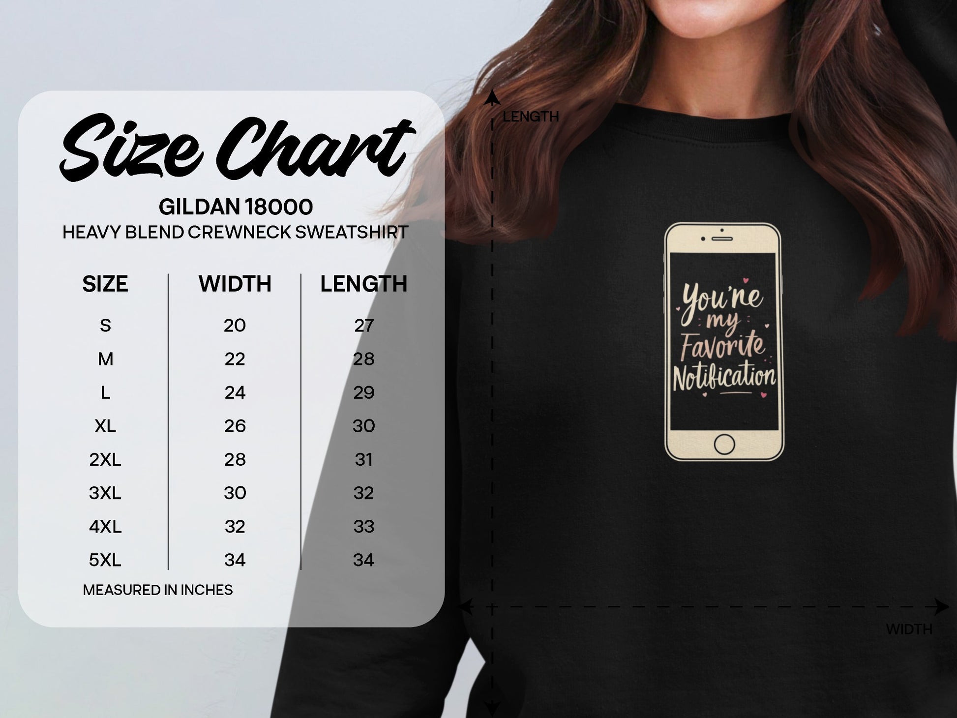 You're My Favorite Notification Crewneck Sweatshirt