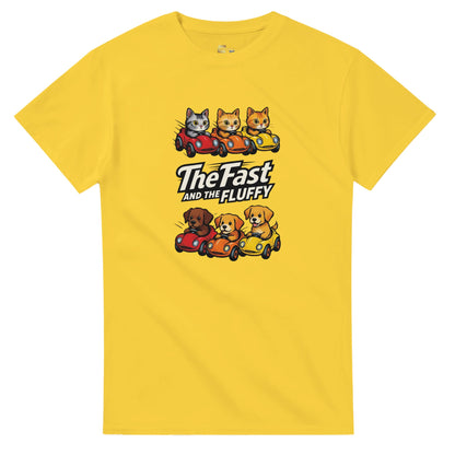 The Fast and The Fluffy graphic design on a Heavyweight T-shirt