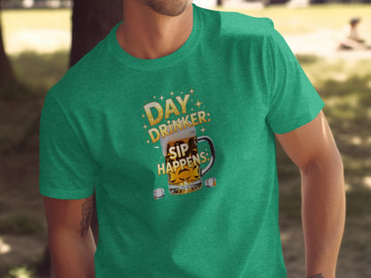 Day Drinker Sip Happens Graphic T-Shirt