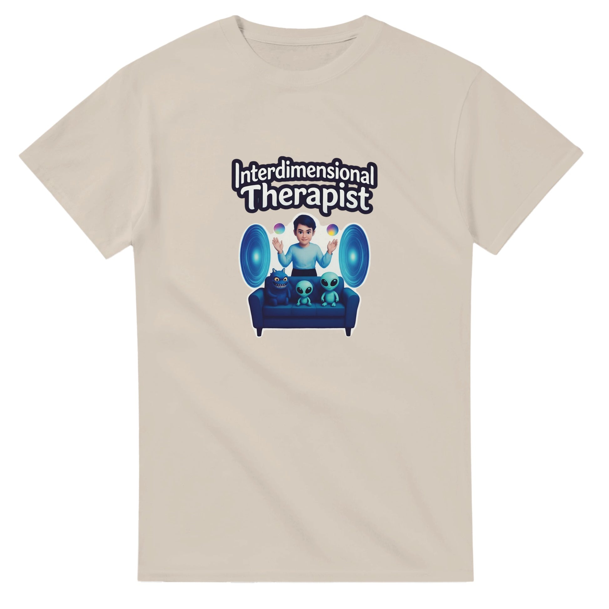 Interdimensional Therapist graphic design on a Heavyweight T-shirt