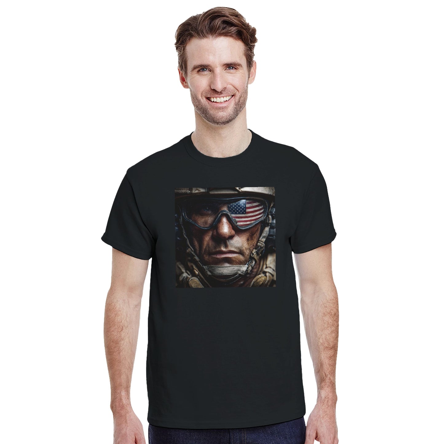 Strength & Freedom on a heavyweight t-shirt