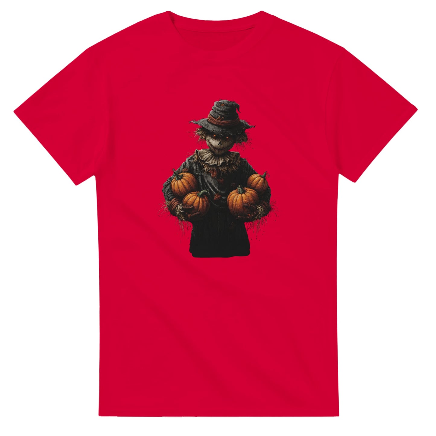 Spooky Scarecrow on a Heavyweight T-shirt