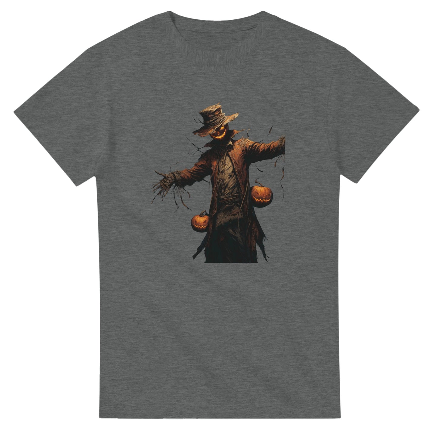 Ghoulish Glow Jack-O'-Lantern on a Heavyweight T-shirt