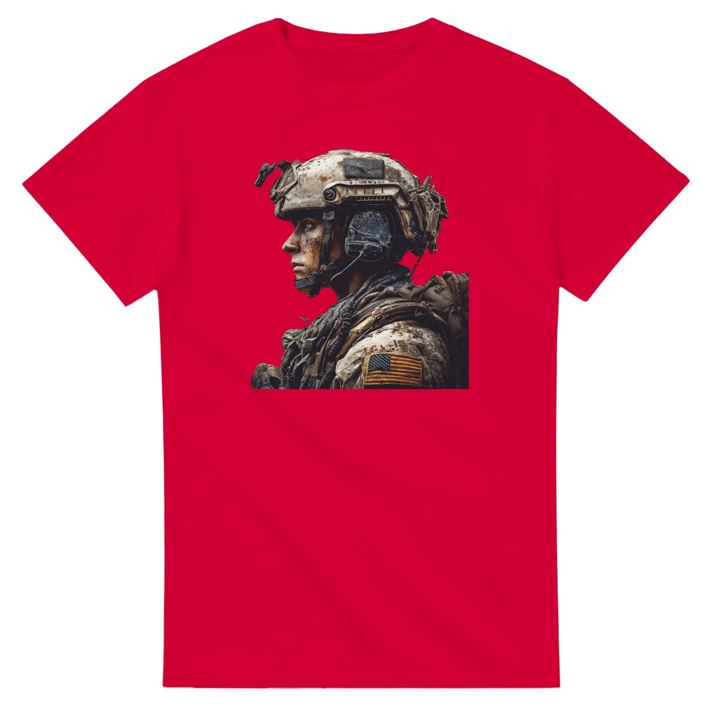 Rugged Patriot on a heavyweight t-shirt